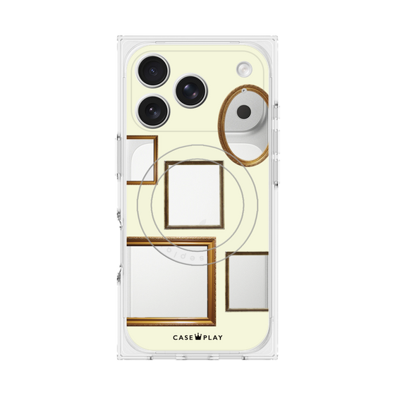 プレミアムスクエアケース with MagSafe［ Photo Frames - Ivory ］
