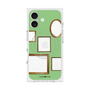 プレミアムスクエアケース with MagSafe［ Photo Frames - Light Green ］