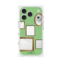 プレミアムスクエアケース with MagSafe［ Photo Frames - Light Green ］