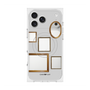 プレミアムスクエアケース with MagSafe［ Photo Frames - Light Gray ］