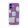 プレミアムスクエアケース with MagSafe［ Photo Frames - Purple ］