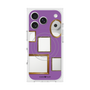 プレミアムスクエアケース with MagSafe［ Photo Frames - Purple ］