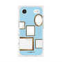 プレミアムスクエアケース with MagSafe［ Photo Frames - Light Blue ］