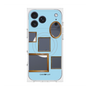 プレミアムスクエアケース with MagSafe［ Photo Frames - Light Blue ］