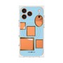 プレミアムスクエアケース with MagSafe［ Photo Frames - Light Blue ］