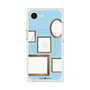 プレミアムスクエアケース with MagSafe［ Photo Frames - Light Blue ］