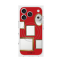 プレミアムスクエアケース with MagSafe［ Photo Frames - Red ］