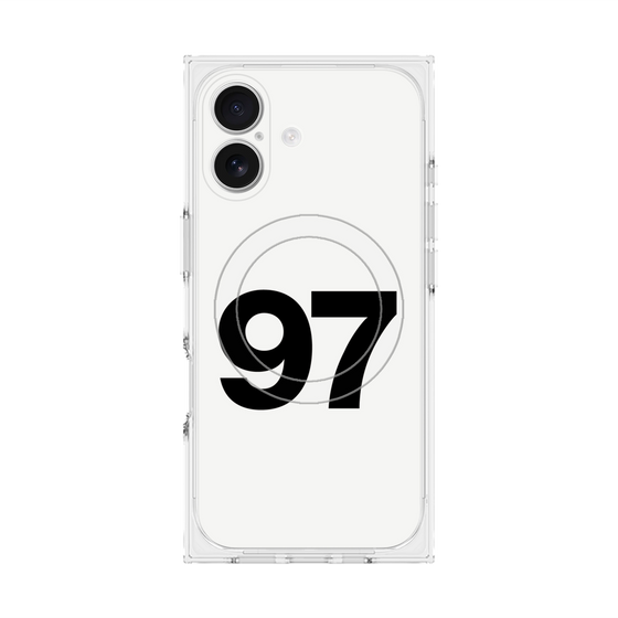 プレミアムスクエアケース with MagSafe［ No.97 - White ］