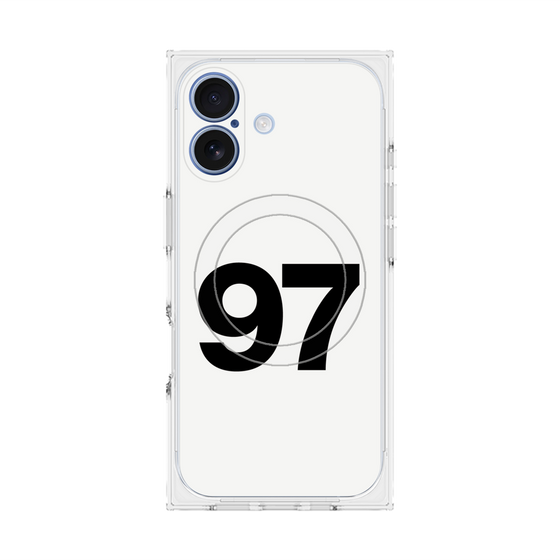 プレミアムスクエアケース with MagSafe［ No.97 - White ］