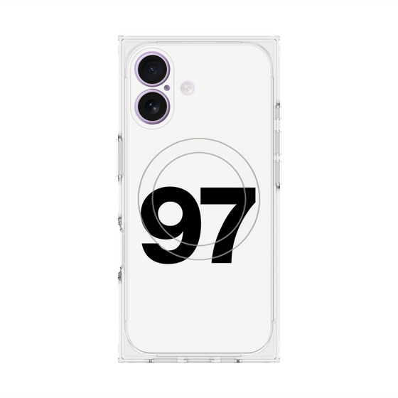 プレミアムスクエアケース with MagSafe［ No.97 - White ］