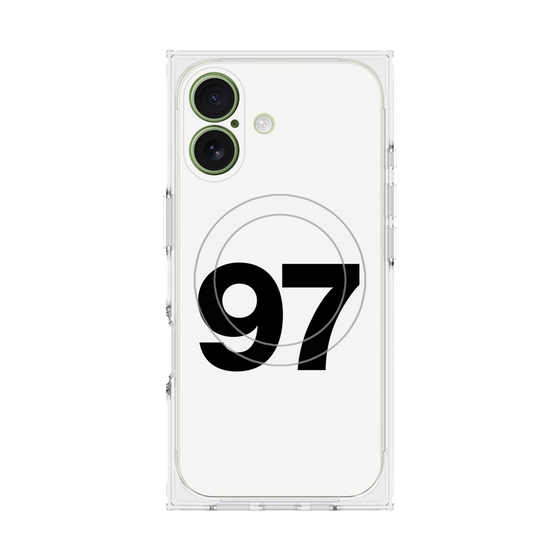 プレミアムスクエアケース with MagSafe［ No.97 - White ］