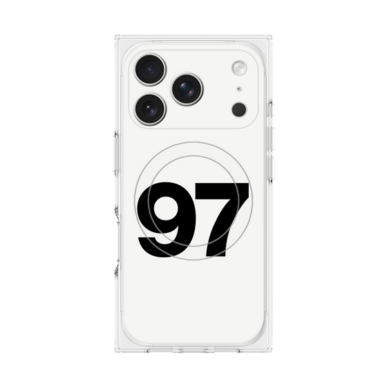 プレミアムスクエアケース with MagSafe［ No.97 - White ］