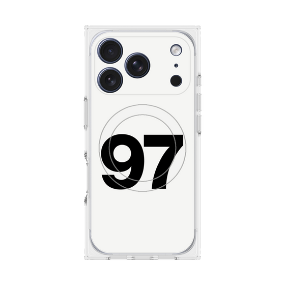 プレミアムスクエアケース with MagSafe［ No.97 - White ］