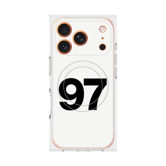 プレミアムスクエアケース with MagSafe［ No.97 - White ］