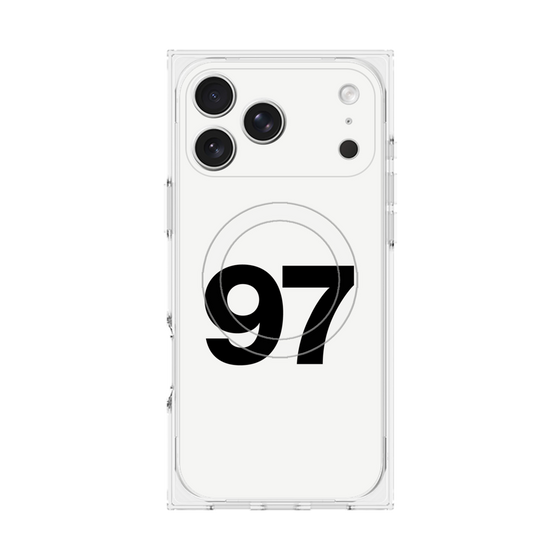 プレミアムスクエアケース with MagSafe［ No.97 - White ］