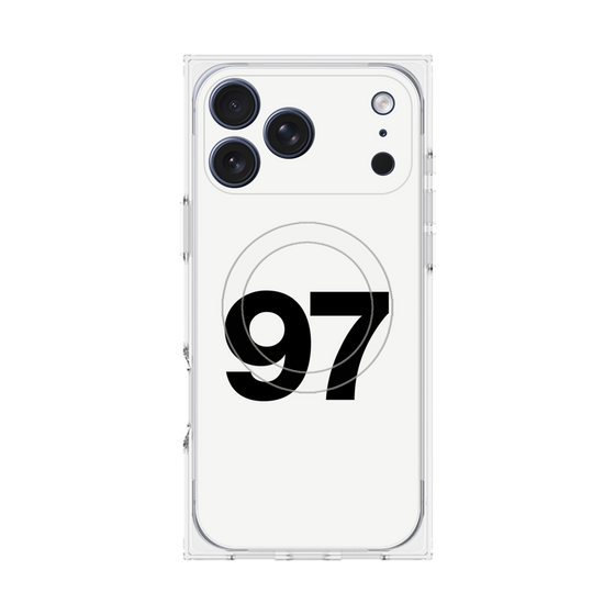プレミアムスクエアケース with MagSafe［ No.97 - White ］