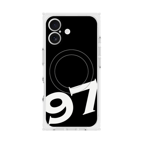 プレミアムスクエアケース with MagSafe［ No.97 - Black ］