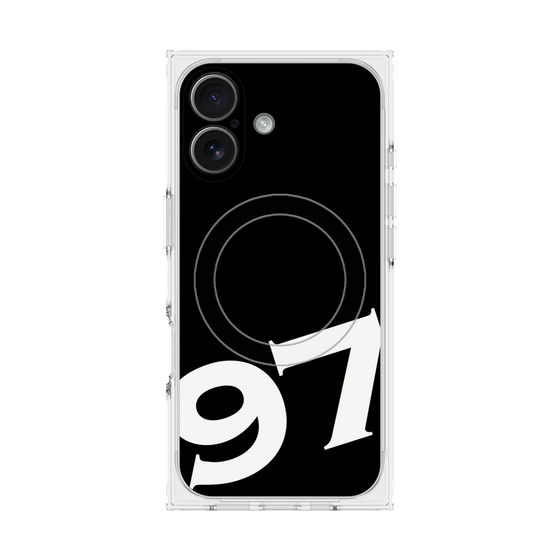 プレミアムスクエアケース with MagSafe［ No.97 - Black ］