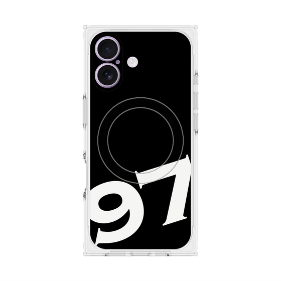 プレミアムスクエアケース with MagSafe［ No.97 - Black ］