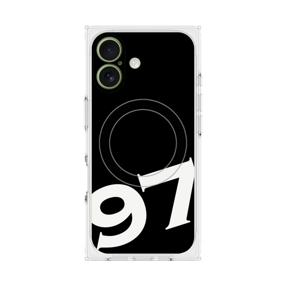 プレミアムスクエアケース with MagSafe［ No.97 - Black ］