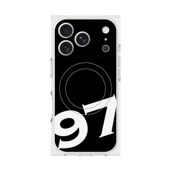 プレミアムスクエアケース with MagSafe［ No.97 - Black ］
