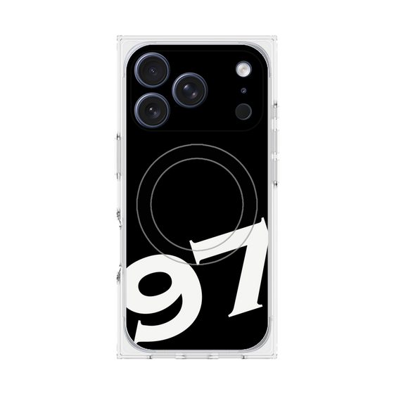 プレミアムスクエアケース with MagSafe［ No.97 - Black ］