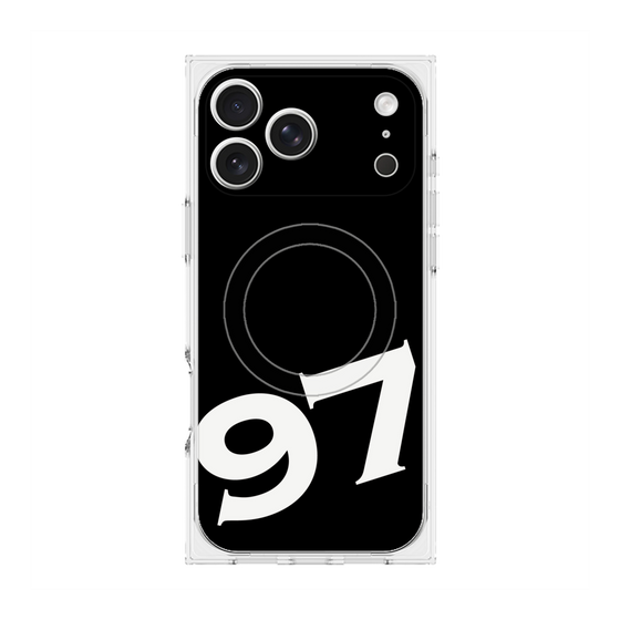 プレミアムスクエアケース with MagSafe［ No.97 - Black ］