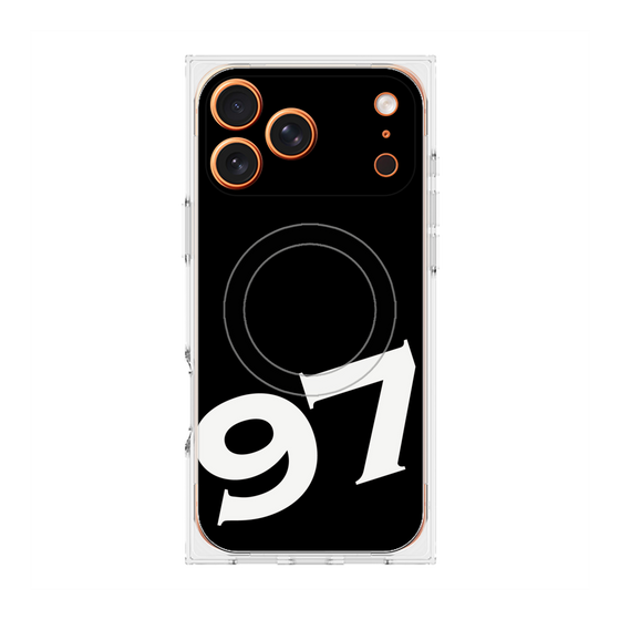 プレミアムスクエアケース with MagSafe［ No.97 - Black ］