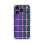 プレミアムスクエアケース with MagSafe［ Tartan Check - Purple ］