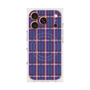 プレミアムスクエアケース with MagSafe［ Tartan Check - Purple ］