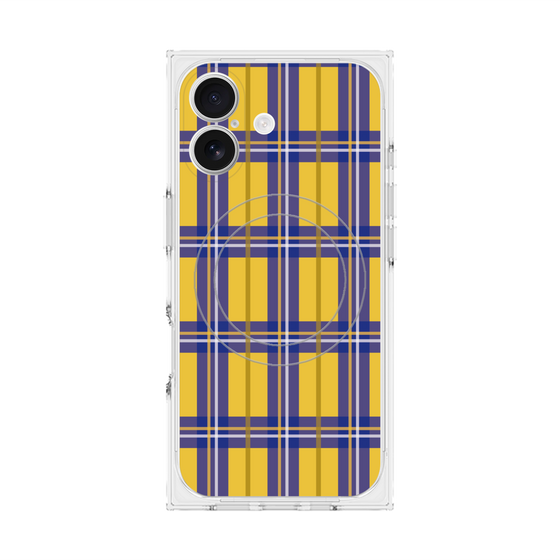 プレミアムスクエアケース with MagSafe［ Tartan Check - Yellow ］