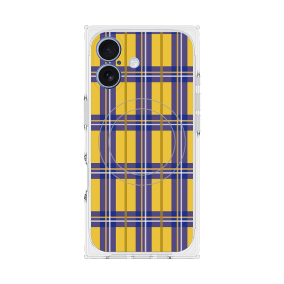 プレミアムスクエアケース with MagSafe［ Tartan Check - Yellow ］