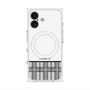 プレミアムスクエアケース with MagSafe［ CASEPLAY Tartan Check - Gray ］
