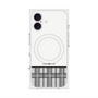 プレミアムスクエアケース with MagSafe［ CASEPLAY Tartan Check - Gray ］