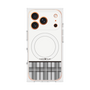 プレミアムスクエアケース with MagSafe［ CASEPLAY Tartan Check - Gray ］