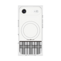 プレミアムスクエアケース with MagSafe［ CASEPLAY Tartan Check - Gray ］