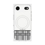 プレミアムスクエアケース with MagSafe［ CASEPLAY Tartan Check - Gray ］