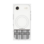 プレミアムスクエアケース with MagSafe［ CASEPLAY Tartan Check - Gray ］