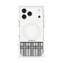 プレミアムスクエアケース with MagSafe［ CASEPLAY Tartan Check - Gray ］