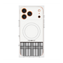 プレミアムスクエアケース with MagSafe［ CASEPLAY Tartan Check - Gray ］