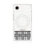 プレミアムスクエアケース with MagSafe［ CASEPLAY Tartan Check - Gray ］