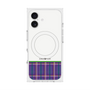 プレミアムスクエアケース with MagSafe［ CASEPLAY Tartan Check - Purple ］