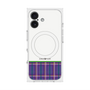 プレミアムスクエアケース with MagSafe［ CASEPLAY Tartan Check - Purple ］