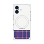 プレミアムスクエアケース with MagSafe［ CASEPLAY Tartan Check - Purple ］