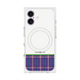 プレミアムスクエアケース with MagSafe［ CASEPLAY Tartan Check - Purple ］