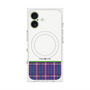 プレミアムスクエアケース with MagSafe［ CASEPLAY Tartan Check - Purple ］
