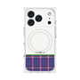 プレミアムスクエアケース with MagSafe［ CASEPLAY Tartan Check - Purple ］