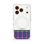 プレミアムスクエアケース with MagSafe［ CASEPLAY Tartan Check - Purple ］