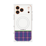 プレミアムスクエアケース with MagSafe［ CASEPLAY Tartan Check - Purple ］