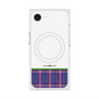 プレミアムスクエアケース with MagSafe［ CASEPLAY Tartan Check - Purple ］